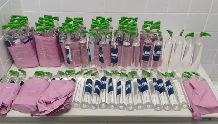 PM apreende 104 frascos de lança-perfume em Feira de Santana