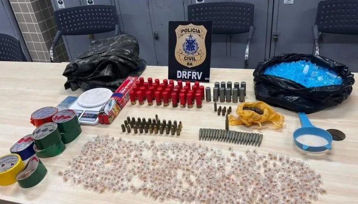 Polícia Civil realiza grande apreensão de drogas e munições em Lauro de Freitas