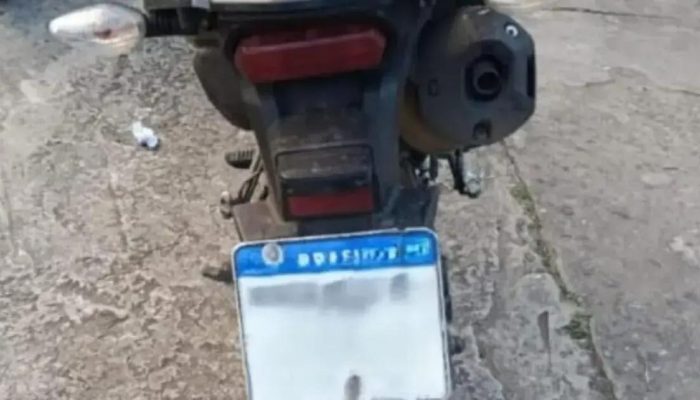 Polícia Militar apreende motocicleta adulterada na Avenida ACM em Salvador