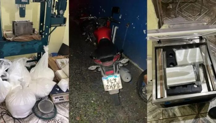 Polícia Militar desmantela laboratório de drogas com 92 kg de cocaína em Monte Gordo