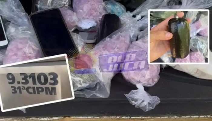 Polícia Militar prende suspeito com drogas e explosivos na Bahia