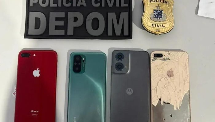 Polícia recupera celulares em festa junina em Camaçari