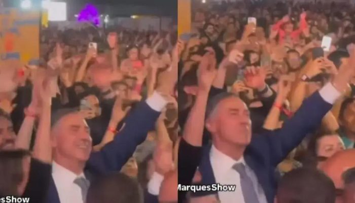 Presidente do STF é Flagado em Show de Bell Marques Em Brasília