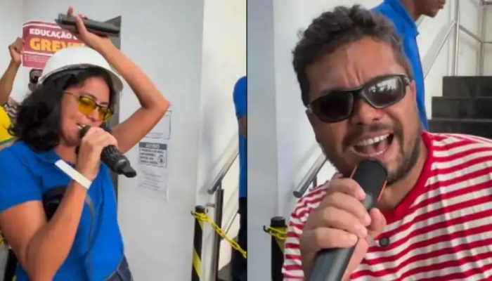 Professores de Lauro de Freitas fazem paródia em protesto