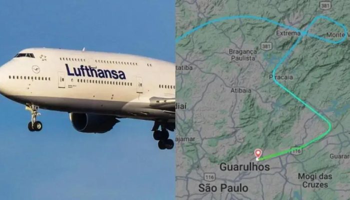 Urgente: Boeing 747 da Lufthansa realiza pouso de emergência em Guarulhos