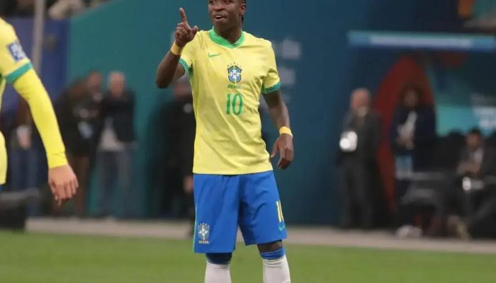Vini Jr. celebra vitória que garante Brasil na Copa do Mundo 2026