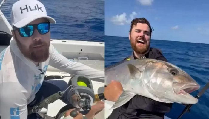 Zé Neto pesca marlim-azul de 300 kg em Ilhéus e celebra momento histórico